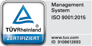 TÜV-Zertifizierung nach ISO 9001